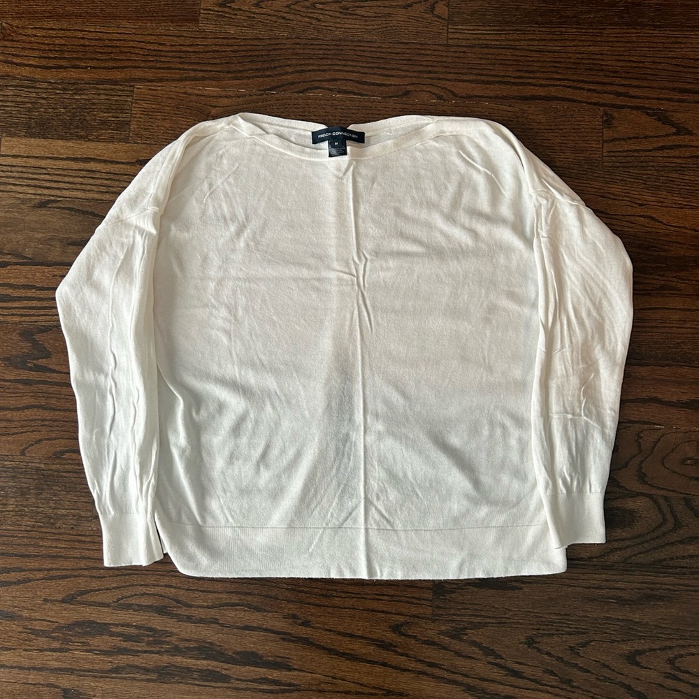 French Connection White Sweater - size M